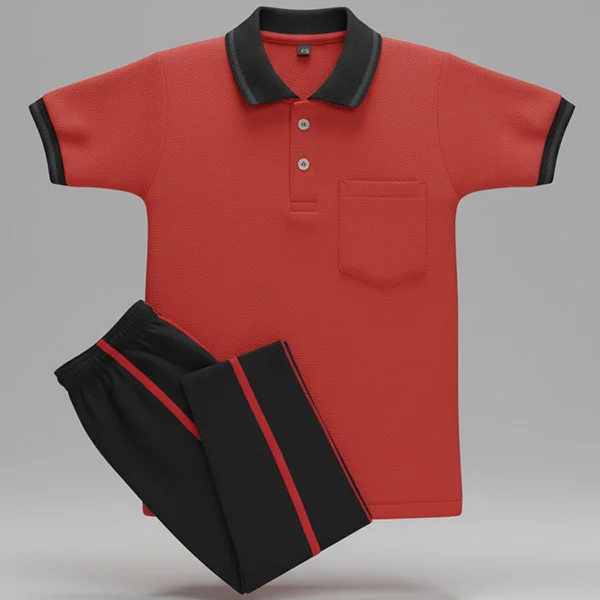 Black Sports Polo T-shirt